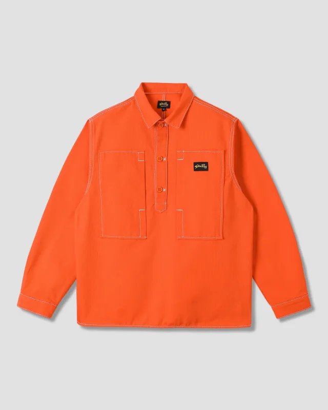 Painters Pop Over Shirt (Faded Red Bedford) sold by Stan Ray