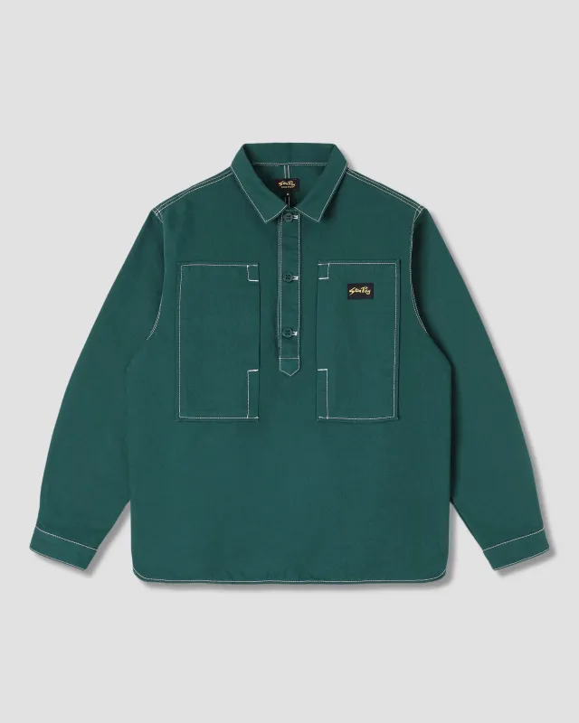 Painters Pop Over Shirt (Botanical Green Bedford) sold by Stan Ray