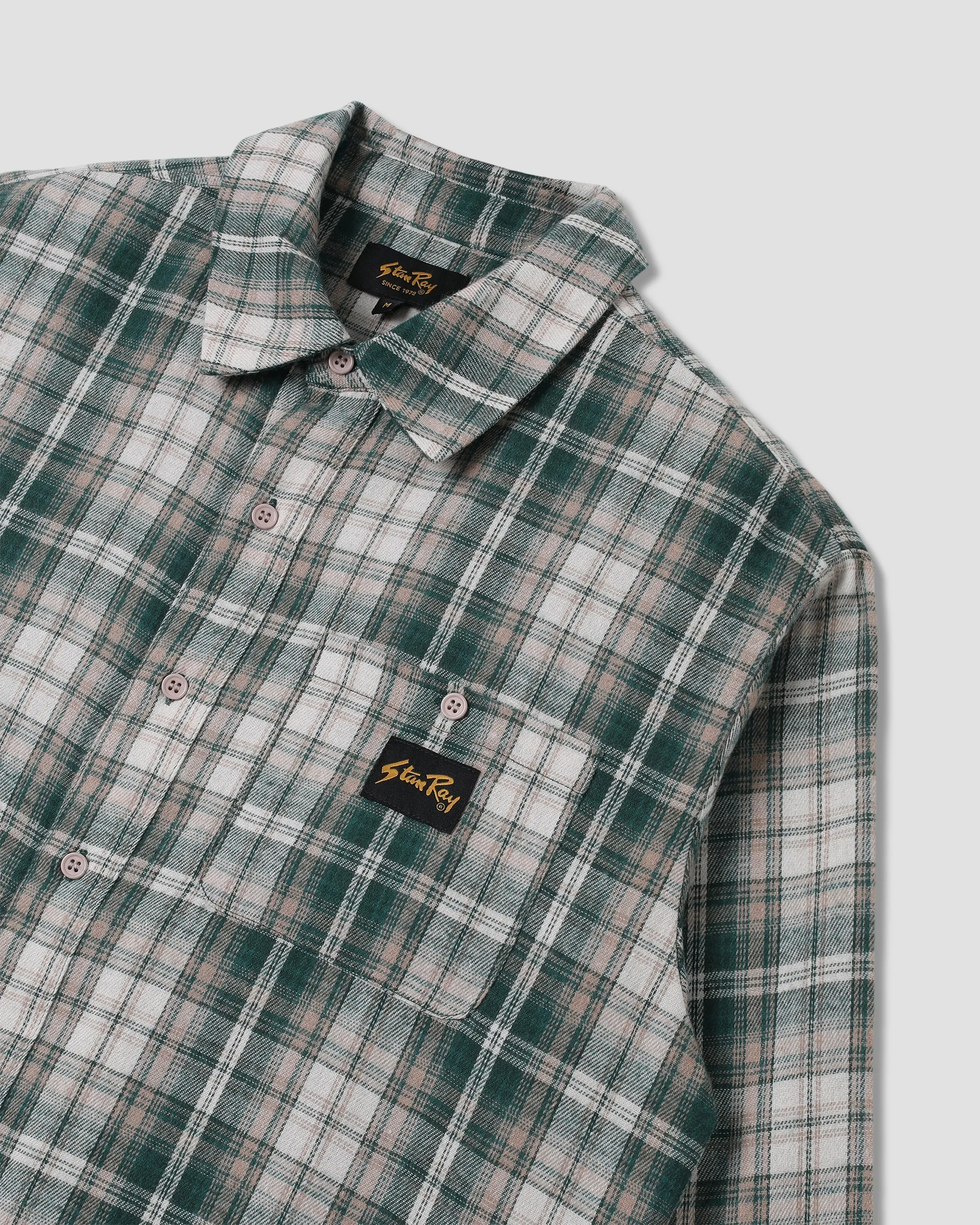 Flannel Shirt (Green Plaid) sold by Stan Ray product image thumbnail 5