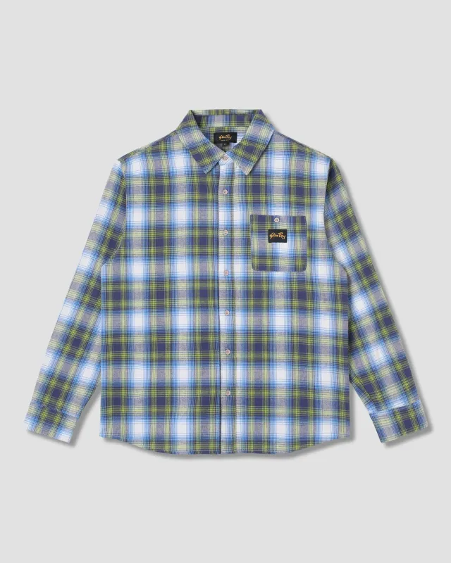 Flannel Shirt (Bright Blue Plaid) sold by Stan Ray
