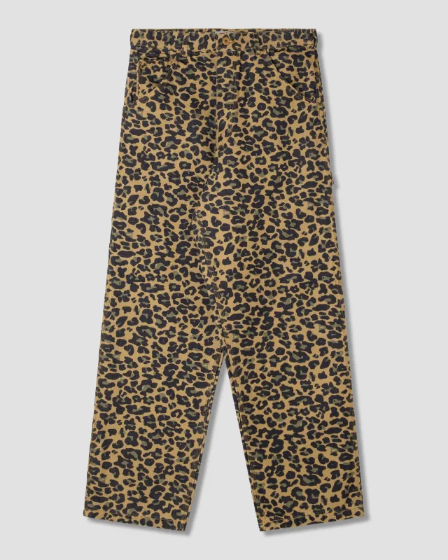 OG Painter Pant (Washed Leopard Camo Duck) sold by Stan Ray