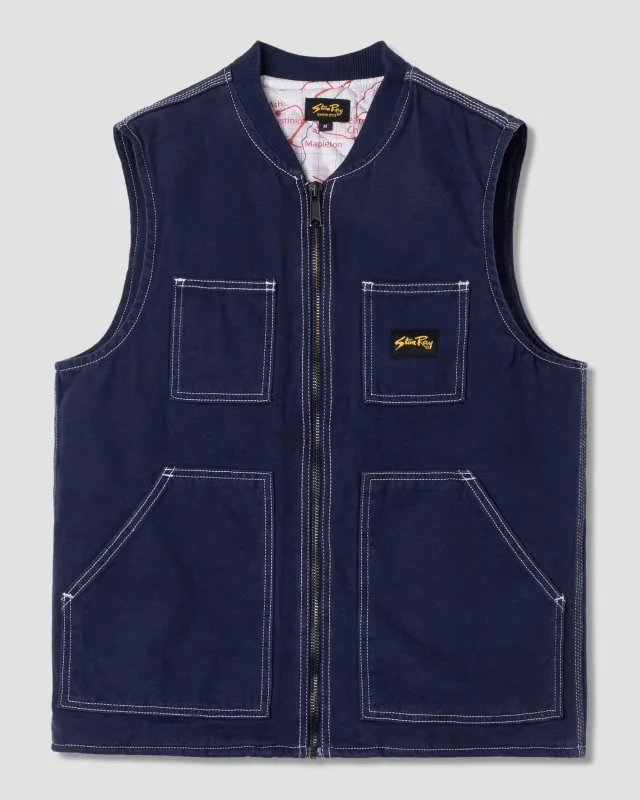 Pork Chop Vest (Washed Navy) sold by Stan Ray