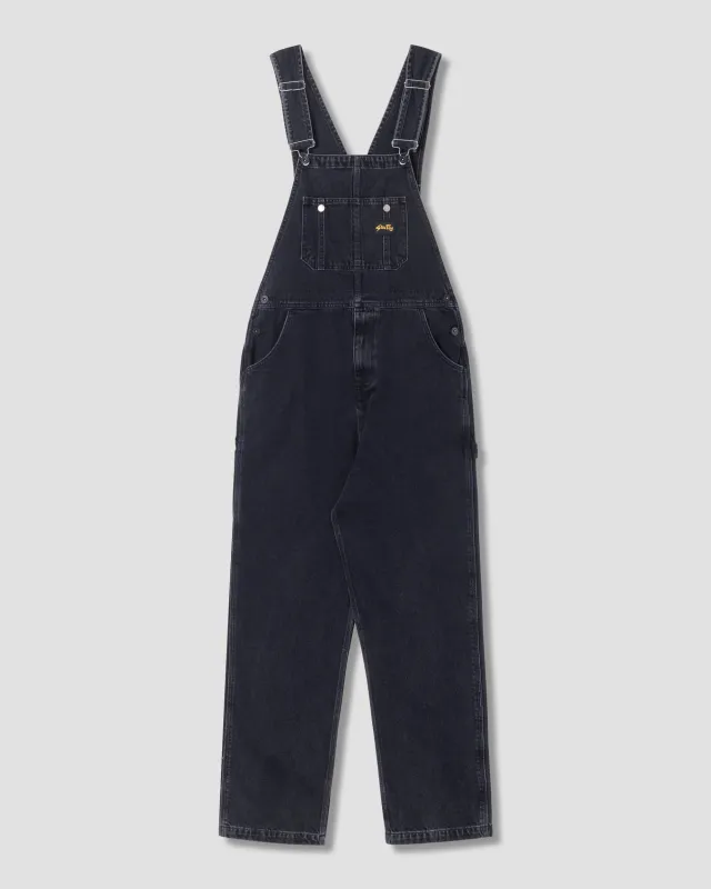 Earls Bib (Stonewashed Black Denim) sold by Stan Ray