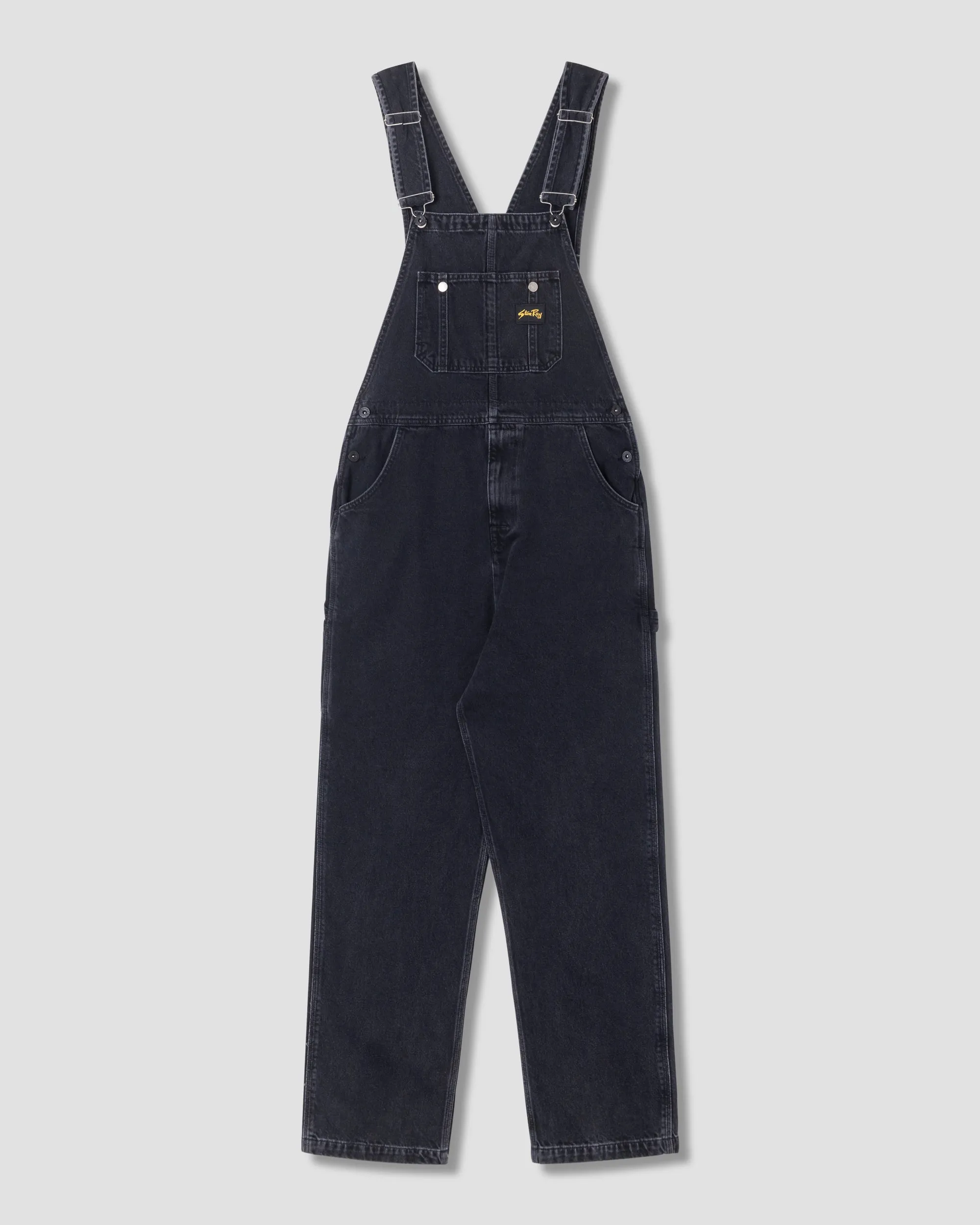 Earls Bib (Stonewashed Black Denim) sold by Stan Ray