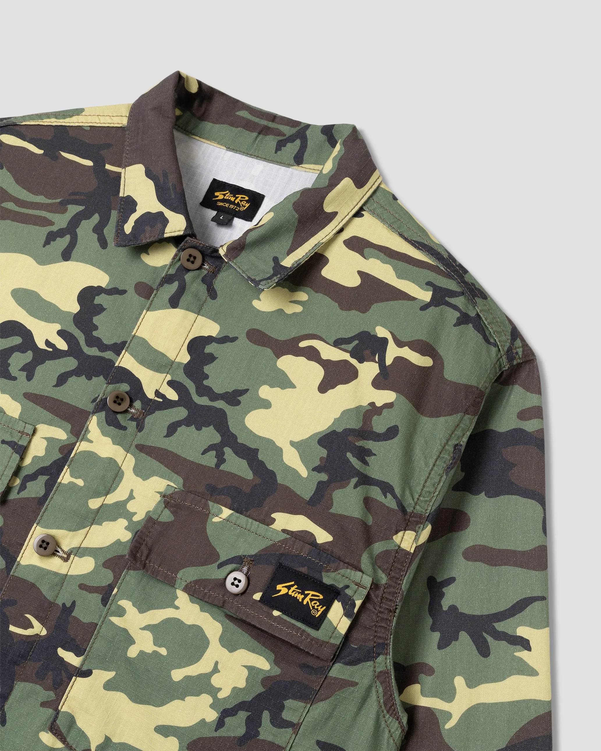 CPO Shirt (Woodland DPM Ripstop) sold by Stan Ray product image thumbnail 5