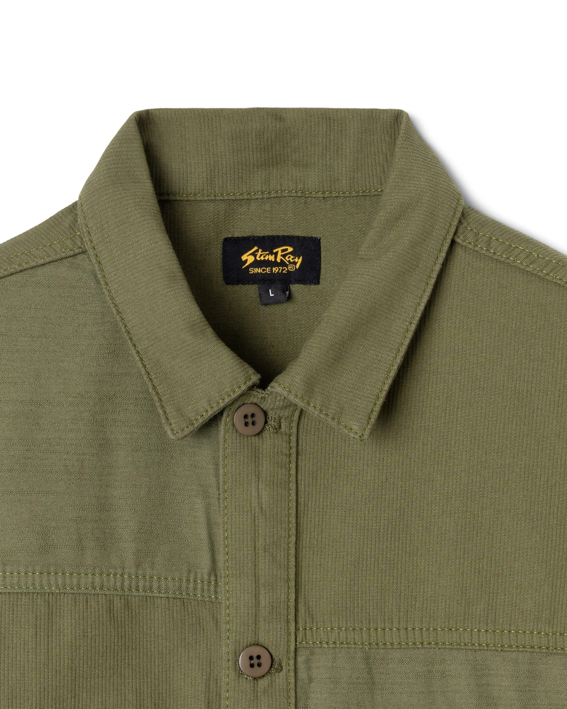 CPO Shirt (Olive Poplin/Sateen) sold by Stan Ray product image thumbnail 3
