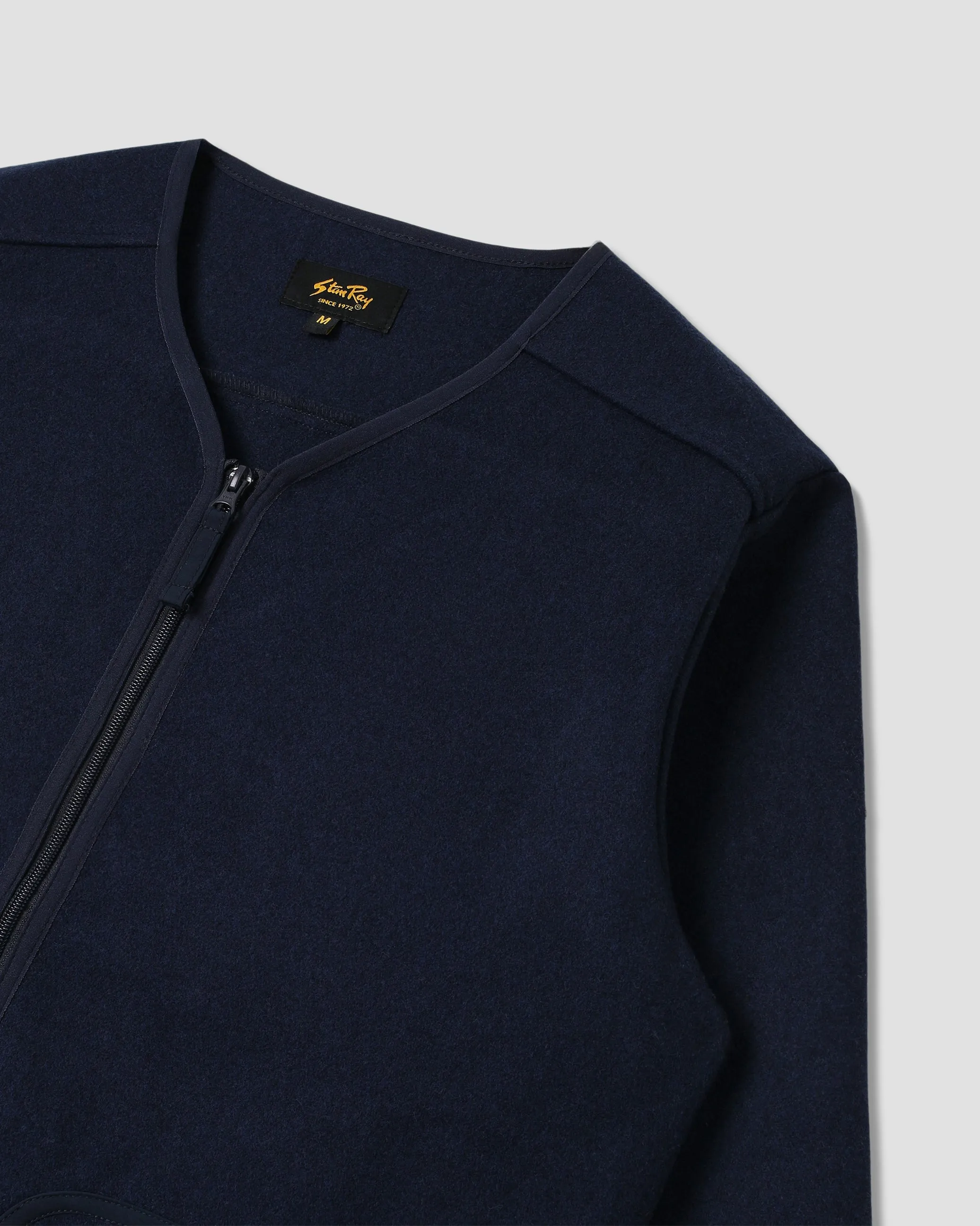 Wool Fleece Cardigan (Navy Heather) sold by Stan Ray product image thumbnail 5