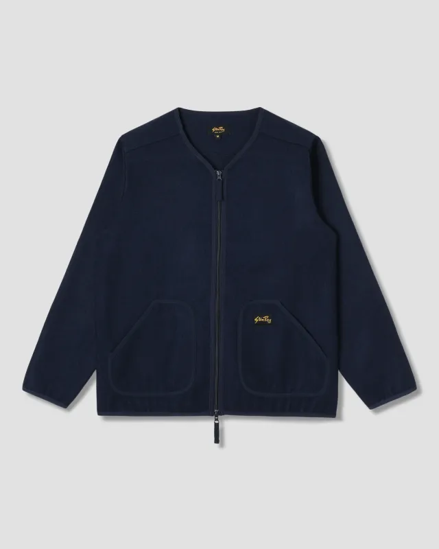 Wool Fleece Cardigan (Navy Heather) sold by Stan Ray