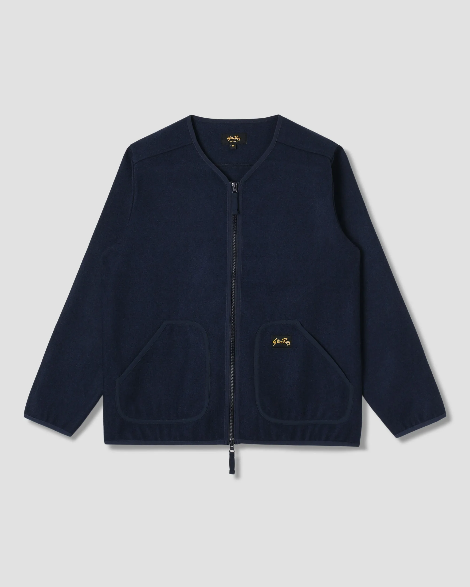Wool Fleece Cardigan (Navy Heather) sold by Stan Ray