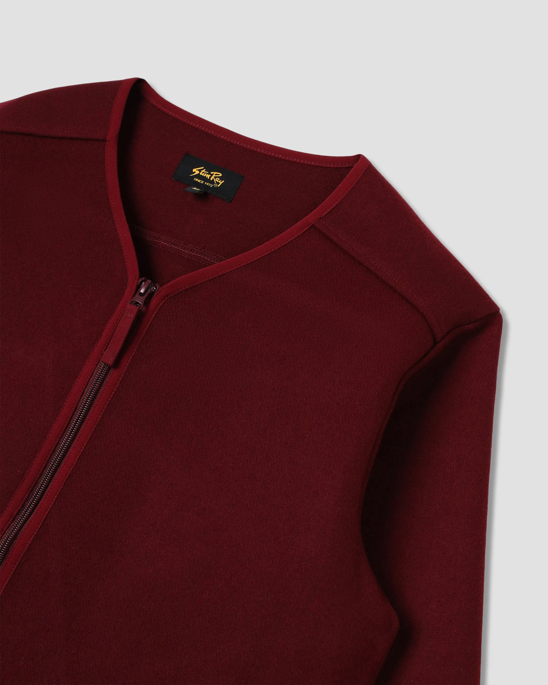 Wool Fleece Cardigan (Dark Red Heather) sold by Stan Ray product image thumbnail 5