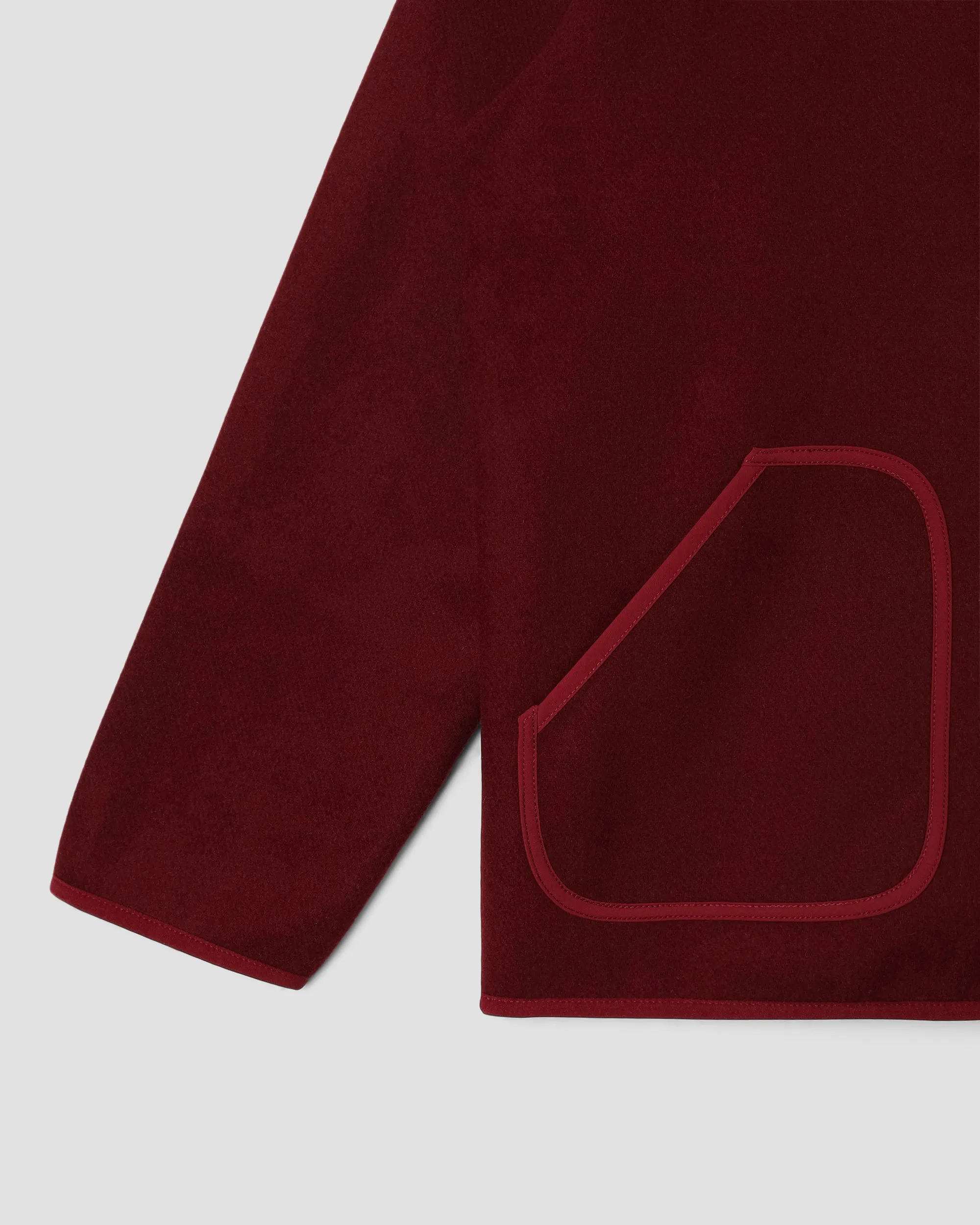 Wool Fleece Cardigan (Dark Red Heather) sold by Stan Ray product image thumbnail 4