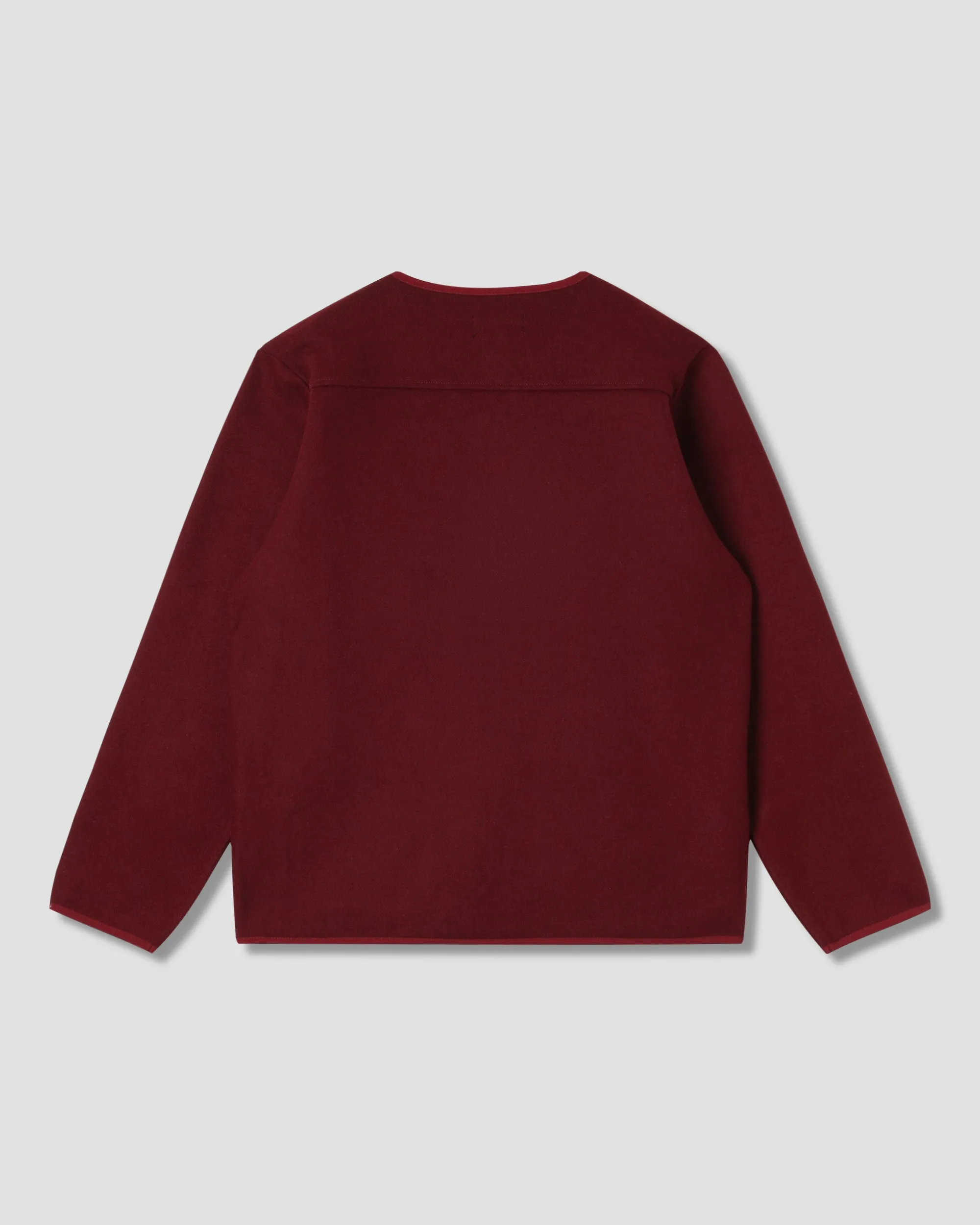 Wool Fleece Cardigan (Dark Red Heather) sold by Stan Ray product image thumbnail 2