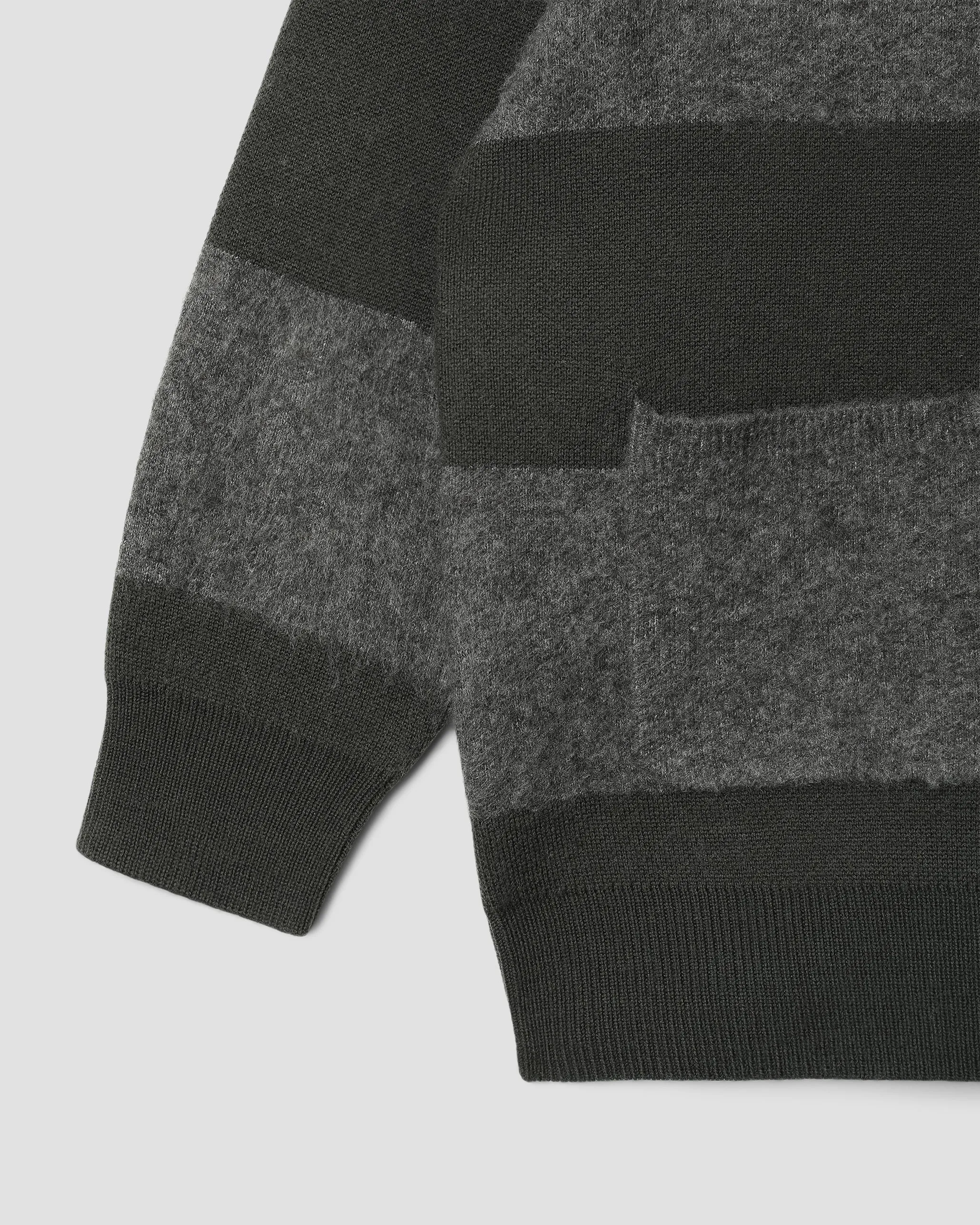 Knitted Cardigan (Botanical Green/Charcoal Stripe) sold by Stan Ray product image thumbnail 4