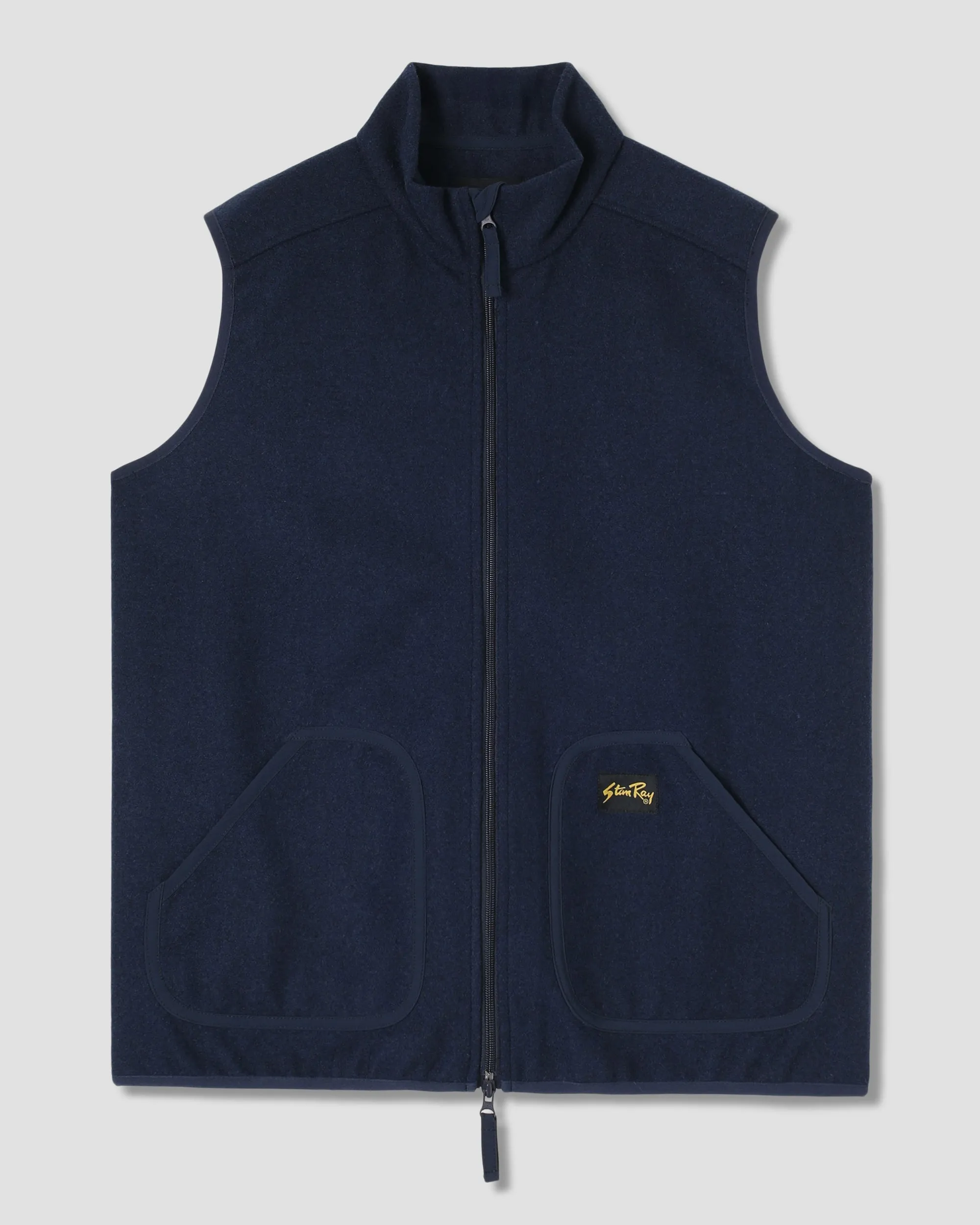 Wool Fleece Vest (Navy Heather) sold by Stan Ray