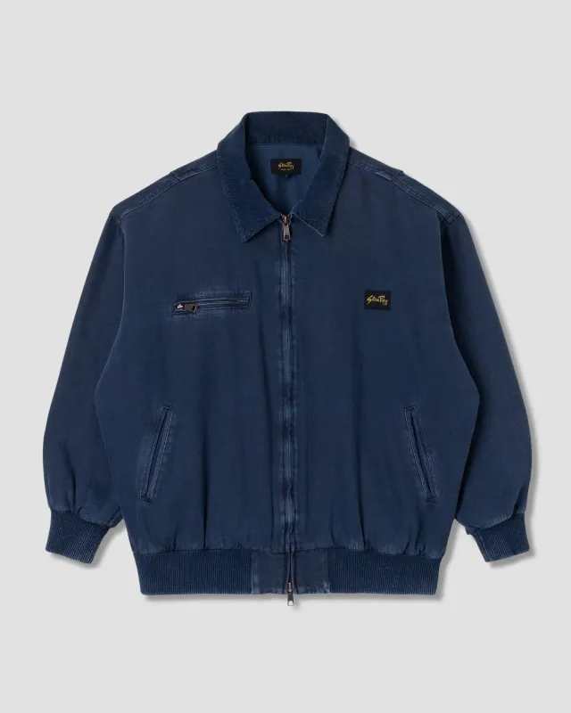 Roughneck Collared Bomber  (Washed Navy) sold by Stan Ray
