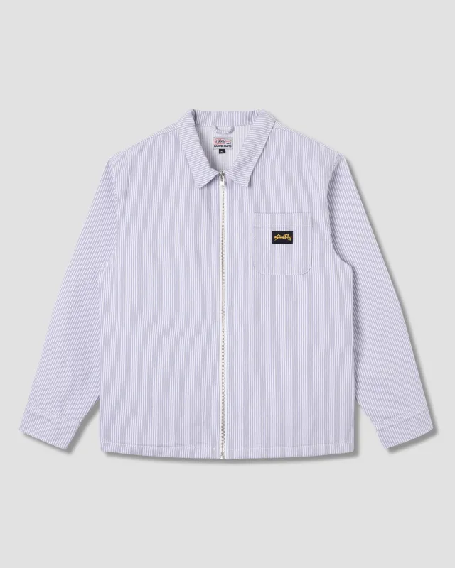Zip Shirt (Cosmic Purple Hickory) made by Stan Ray