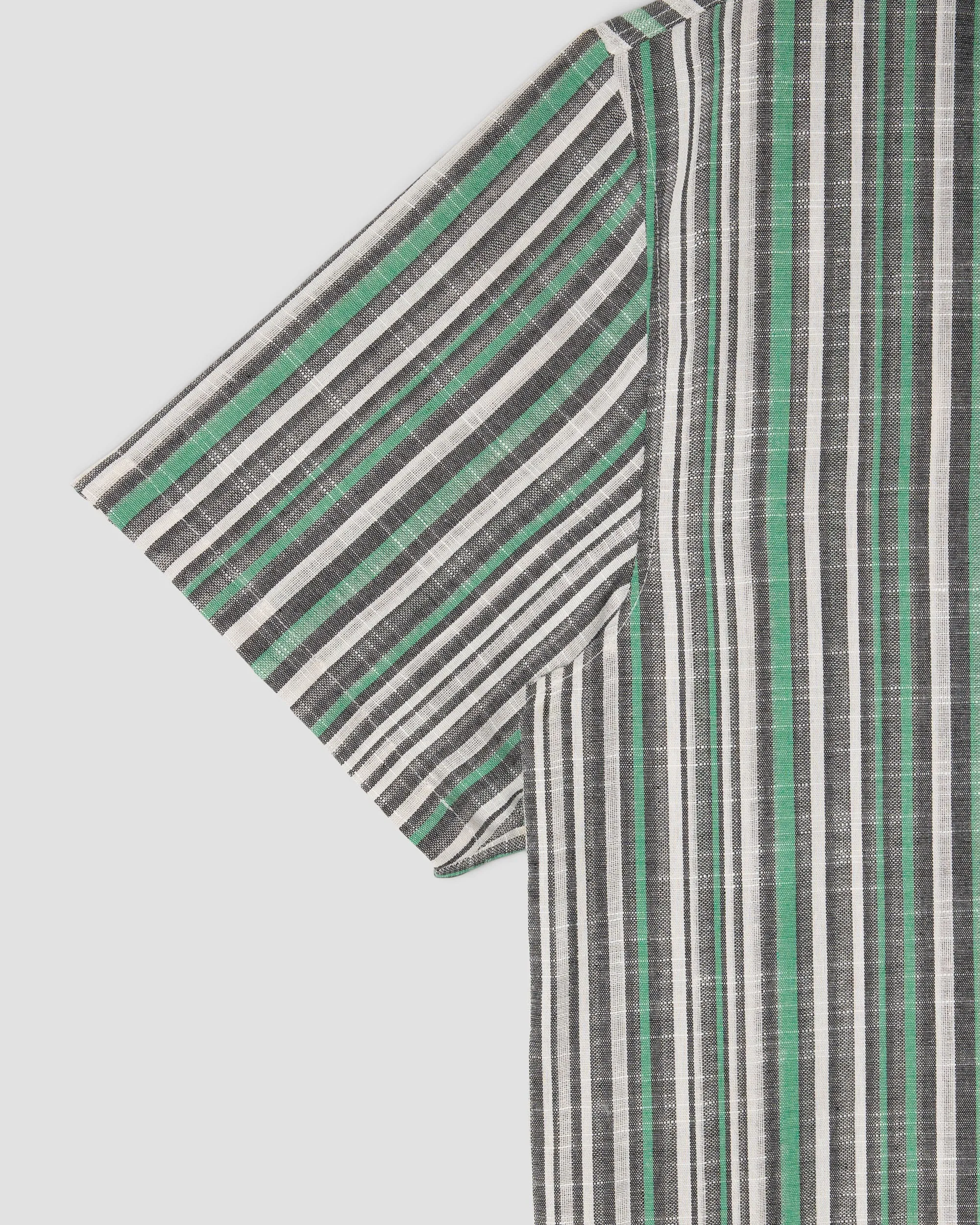 Tour Shirt (Black/Green Stripe) sold by Stan Ray product image thumbnail 3