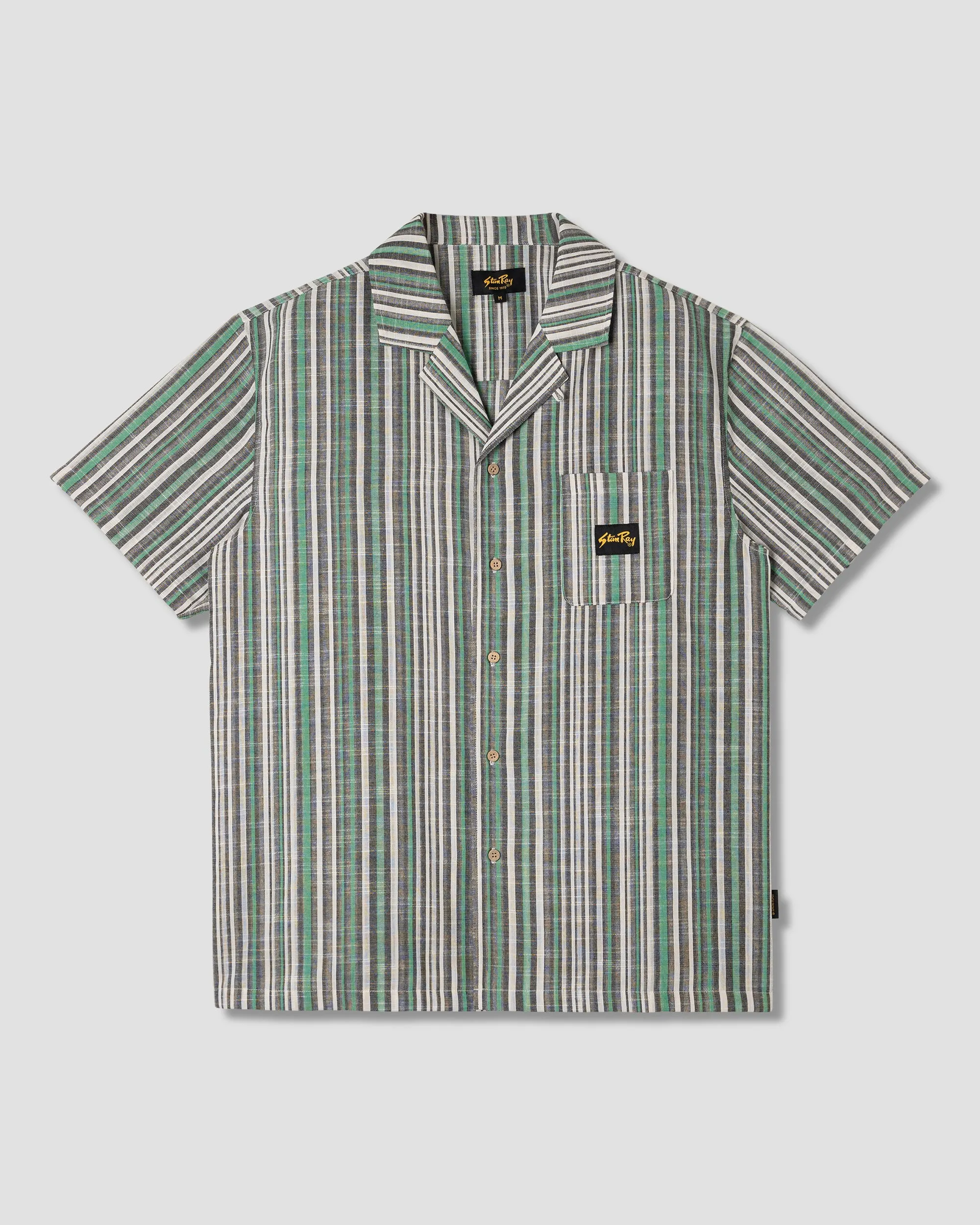 Tour Shirt (Black/Green Stripe) sold by Stan Ray