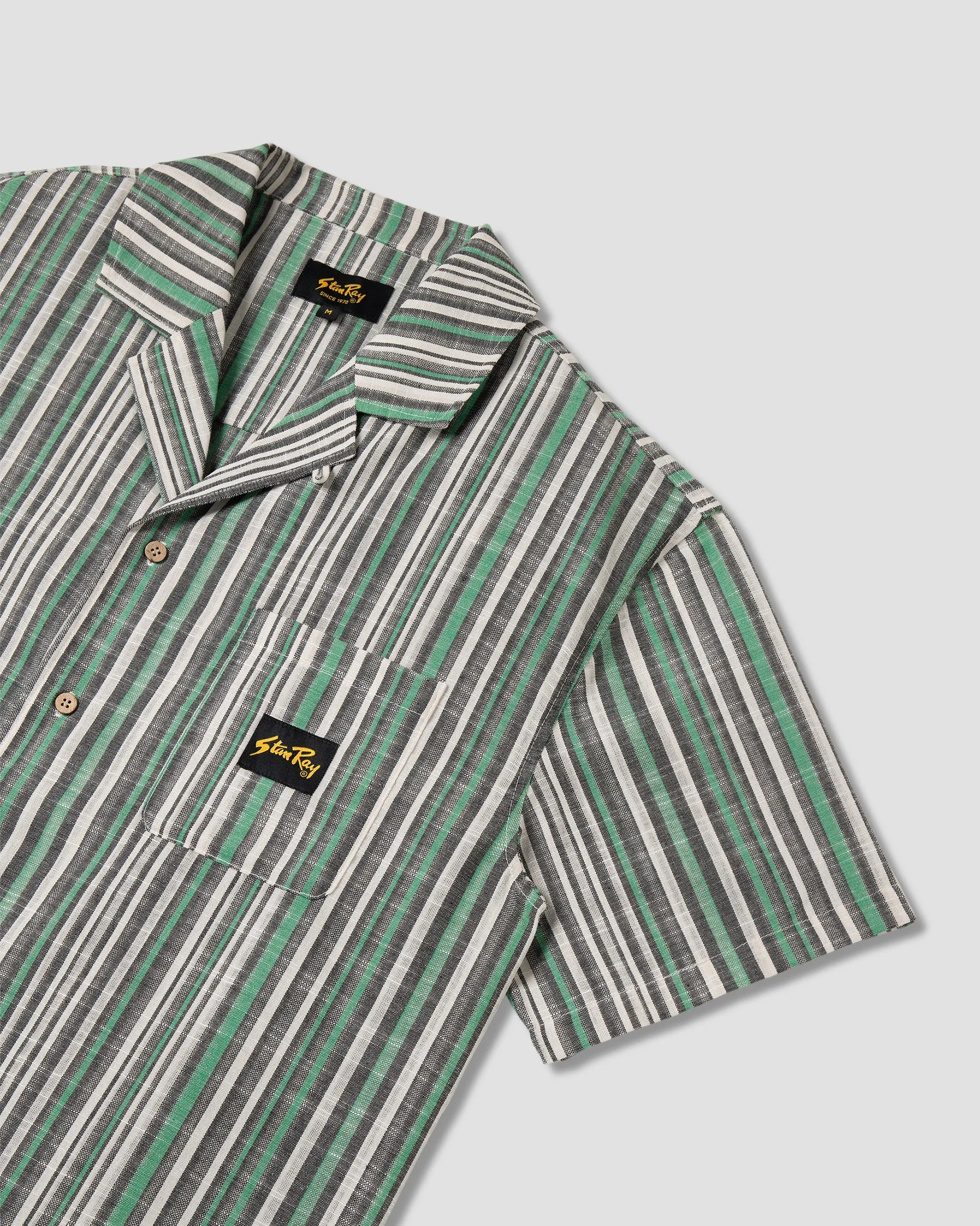 Tour Shirt (Black/Green Stripe) sold by Stan Ray product image thumbnail 4