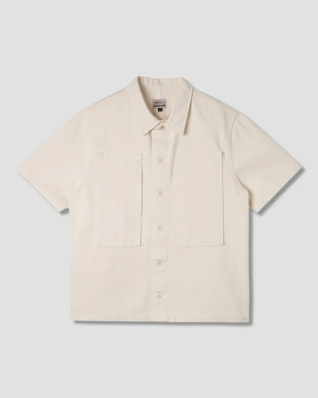 Painter Shirt (Natural Twill) made by Stan Ray