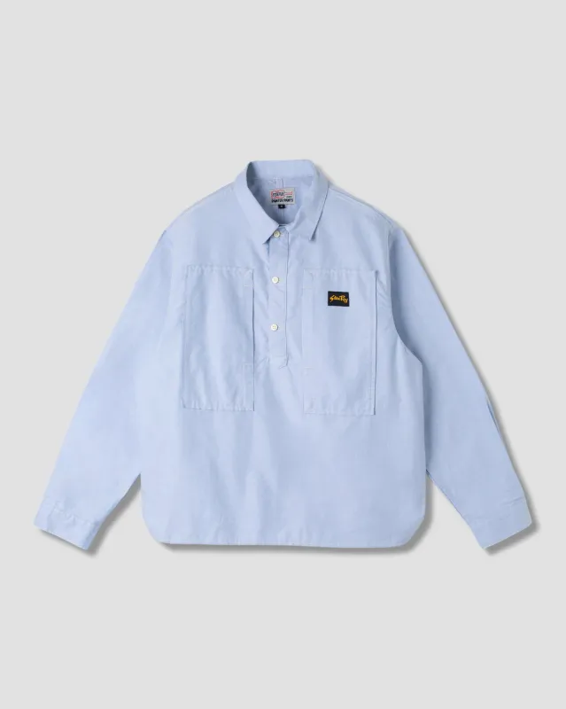 Painters Pop Over Shirt (Washed Chambrey) made by Stan Ray