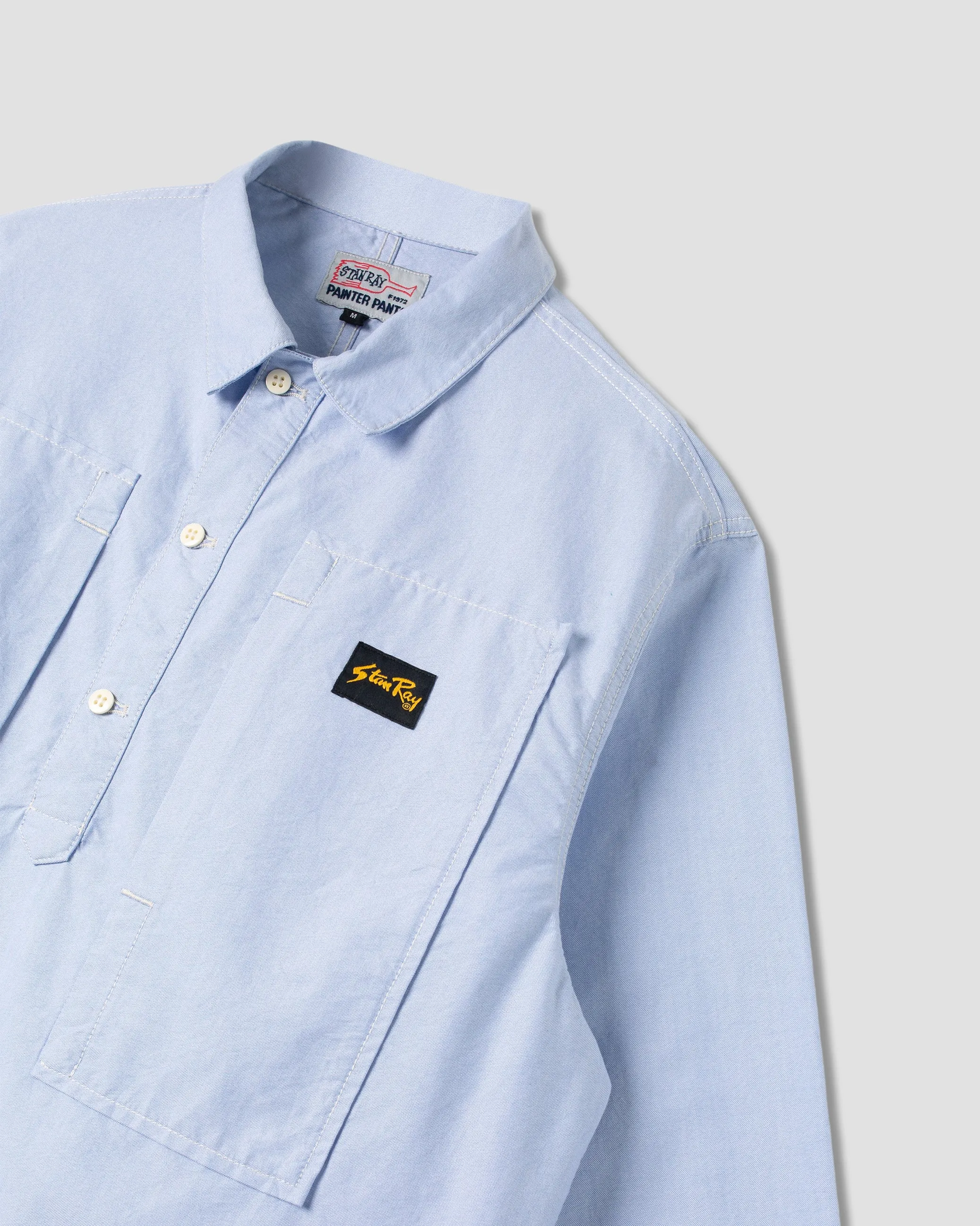 Painters Pop Over Shirt (Washed Chambrey) sold by Stan Ray product image thumbnail 4