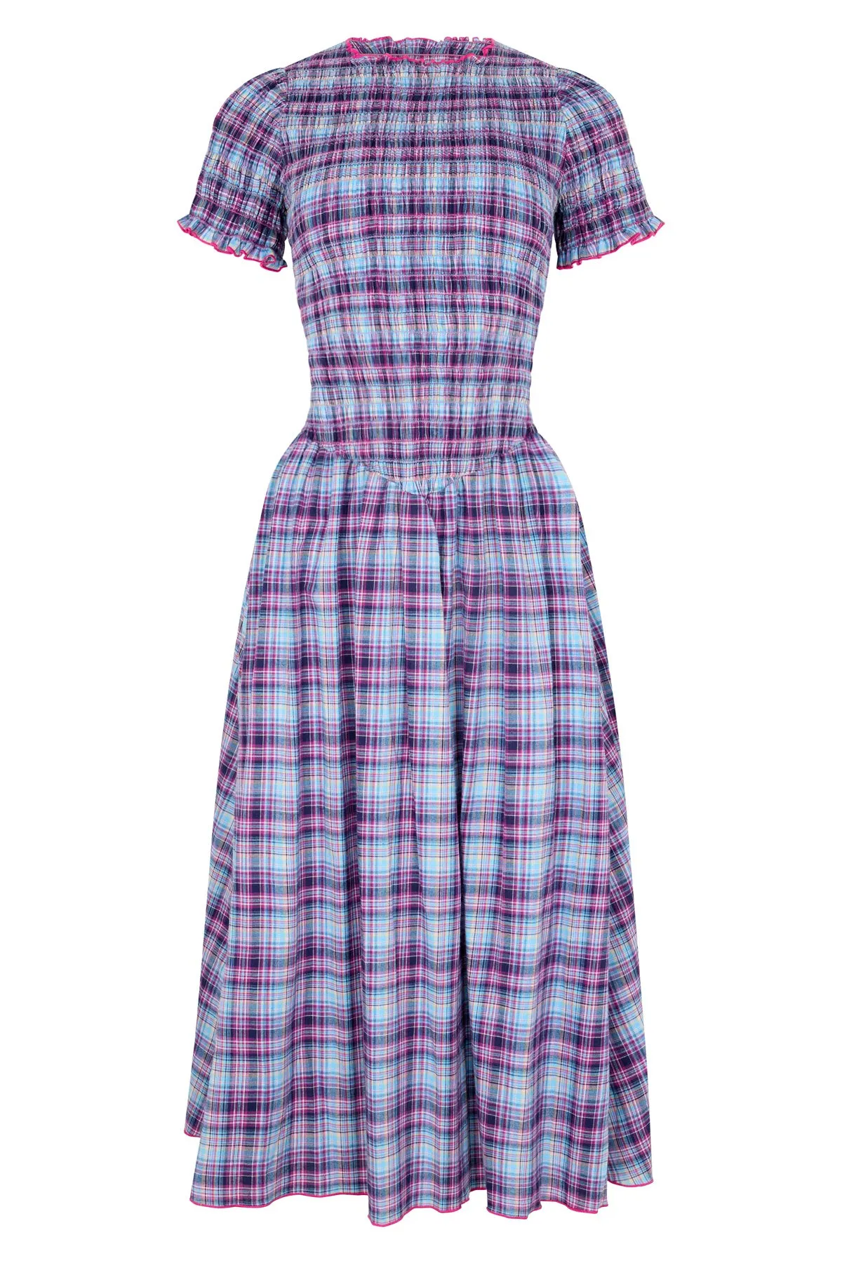 Grape Plaid Marta Dress sold by Apres Studio product image thumbnail 3