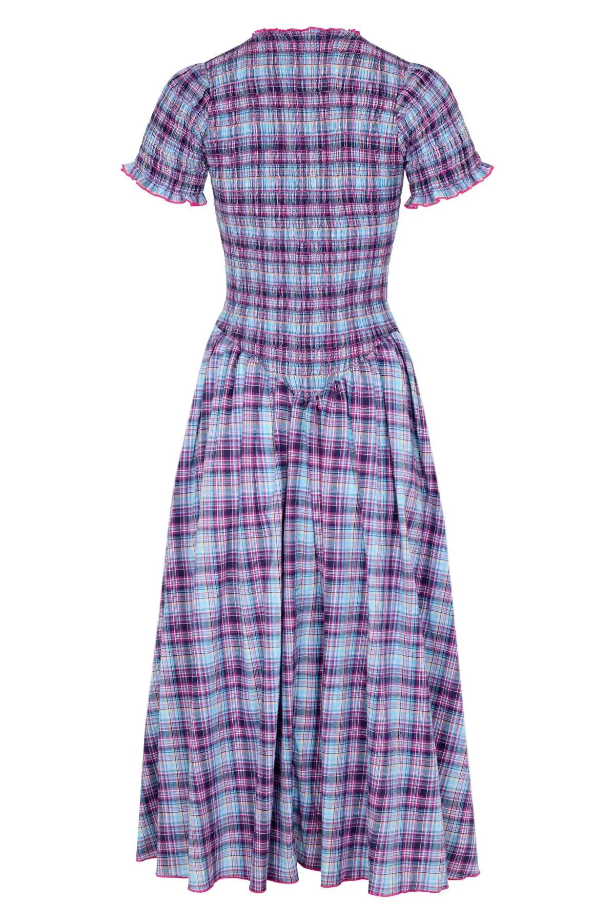 Grape Plaid Marta Dress sold by Apres Studio product image thumbnail 4