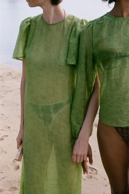 Jade Garden Jacquard Dress sold by Apres Studio