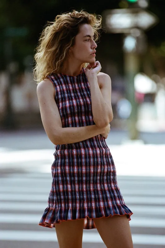 Negroni Ruched Cotton Dress sold by Apres Studio