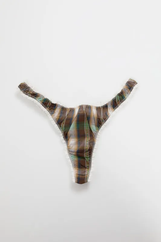 Martini Ruched Thong sold by Apres Studio