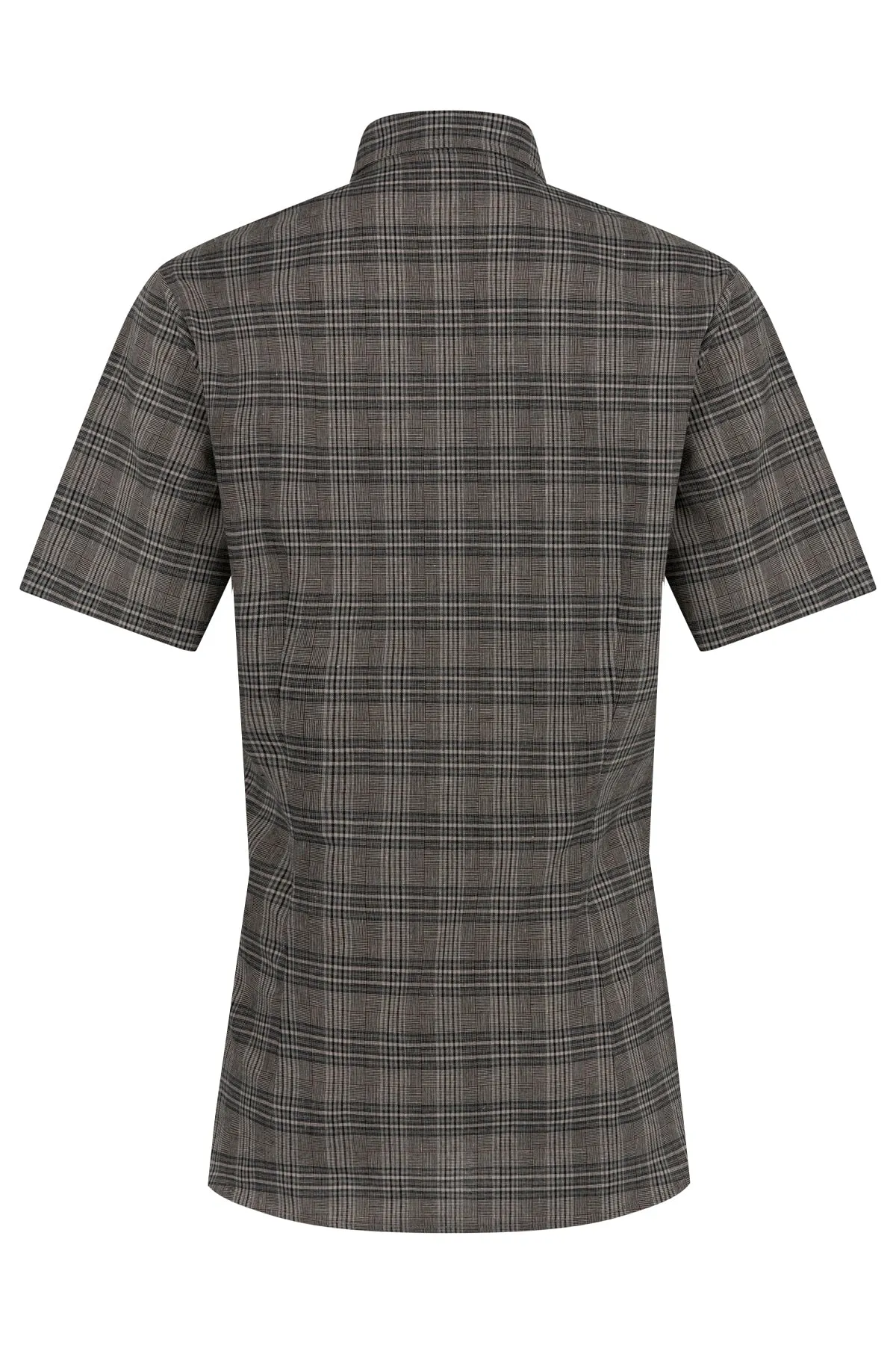 Grey Plaid Tailored Shirt sold by Apres Studio product image thumbnail 4