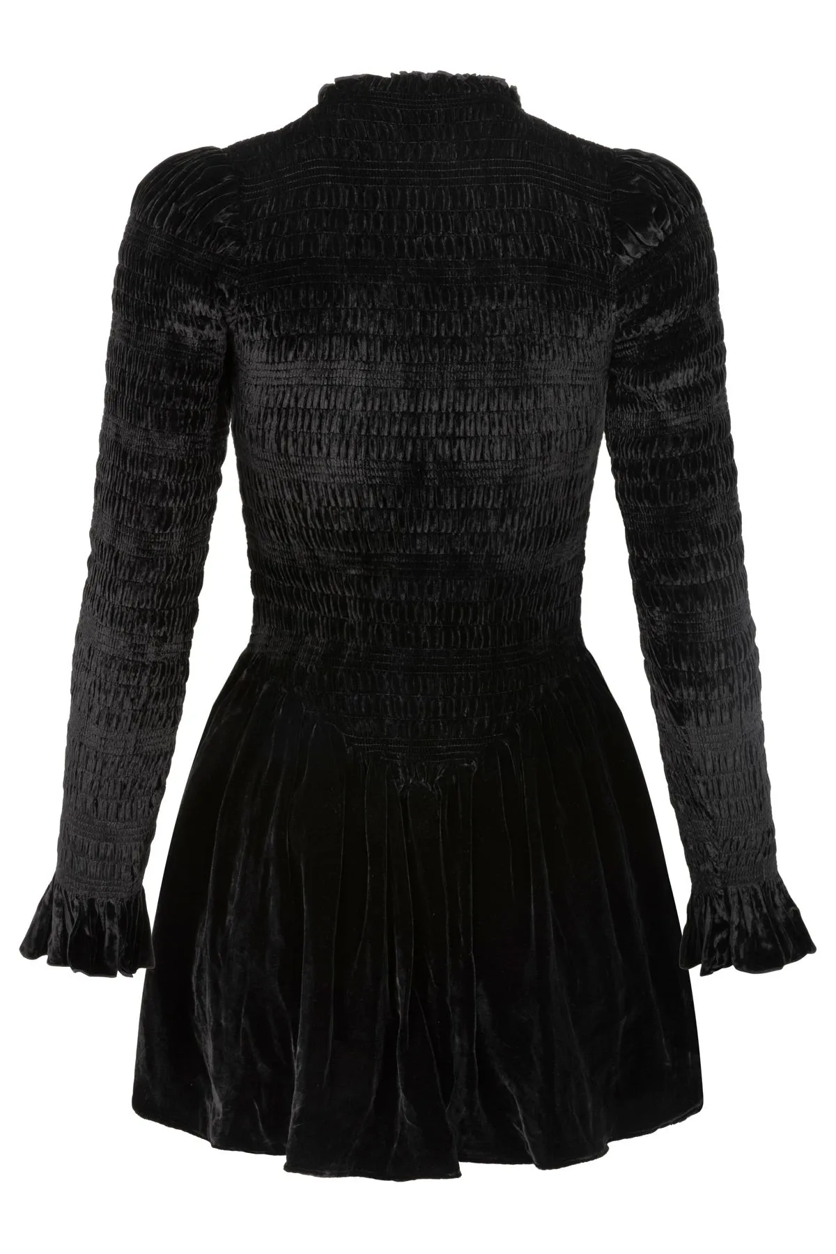 Silk Velvet Ruched Mini Dress sold by Apres Studio product image thumbnail 4