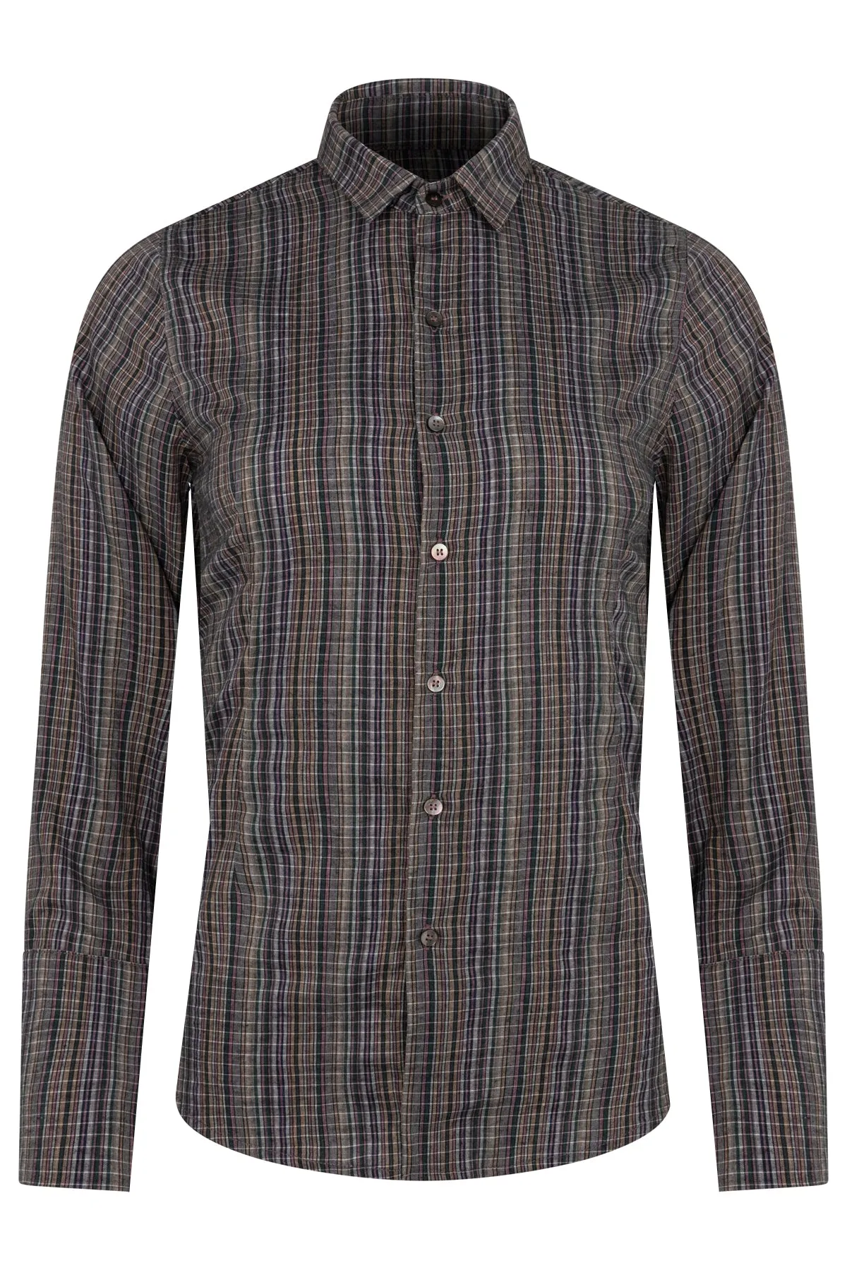 Charcoal Stripe Tailored Shirt sold by Apres Studio product image thumbnail 3