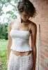 Milk Ruched Cami sold by Apres Studio