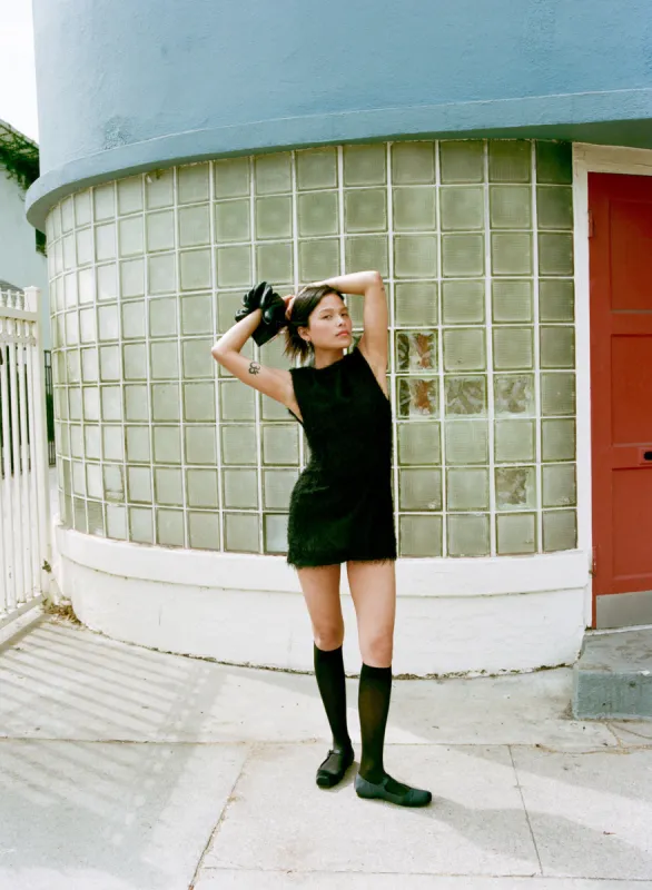 Black Fringe Dress sold by Apres Studio