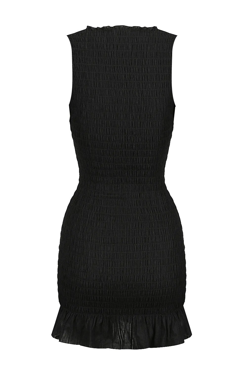 Blackberry Ruched Cotton Dress sold by Apres Studio product image thumbnail 4