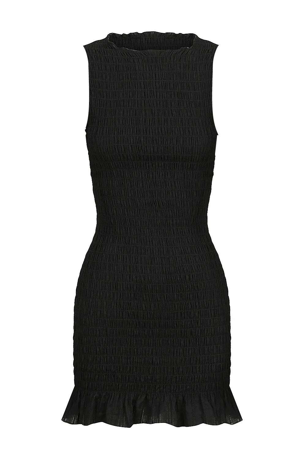 Blackberry Ruched Cotton Dress sold by Apres Studio product image thumbnail 3