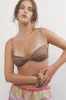 Chocolate Plaid Cynthia Bikini Top sold by Apres Studio