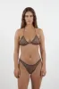 Chocolate Plaid Lulu Bikini Top sold by Apres Studio