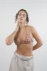 Peach Plaid Lulu Bikini Top sold by Apres Studio