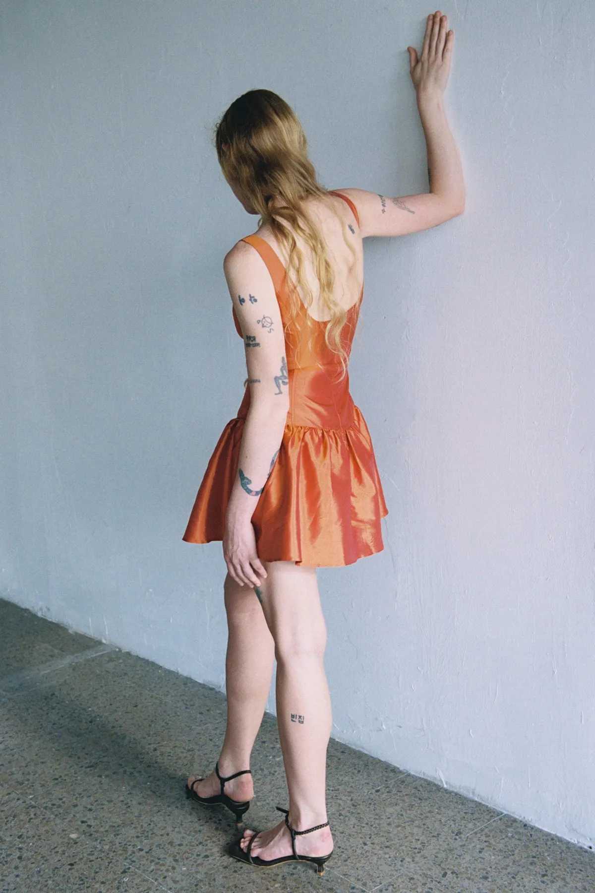 Copper Ophelia Silk Mini Dress sold by Apres Studio product image thumbnail 2