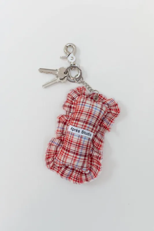 Strawberry Plaid Keyring sold by Apres Studio