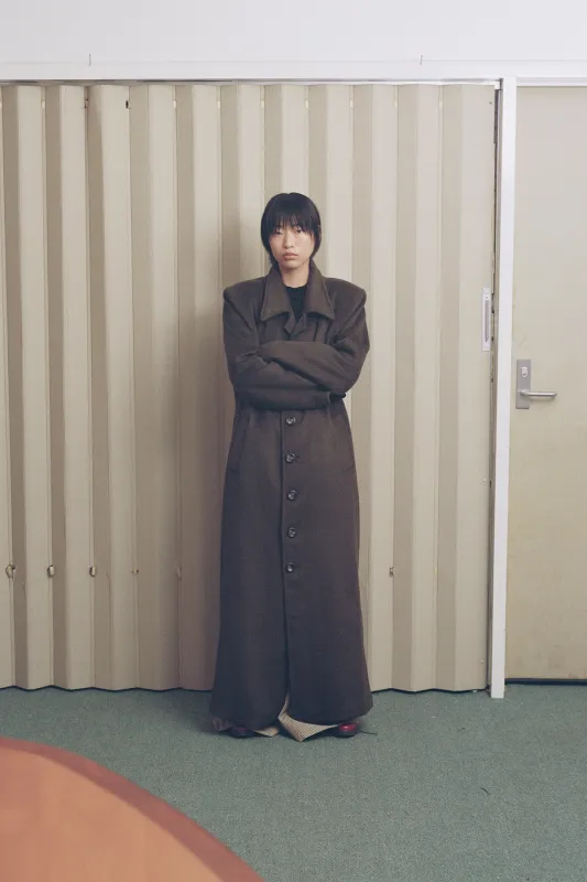 Moss Long Wool Coat [final sale] made by Apres Studio