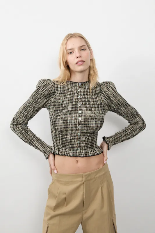 Cookie Gingham Longsleeve sold by Apres Studio