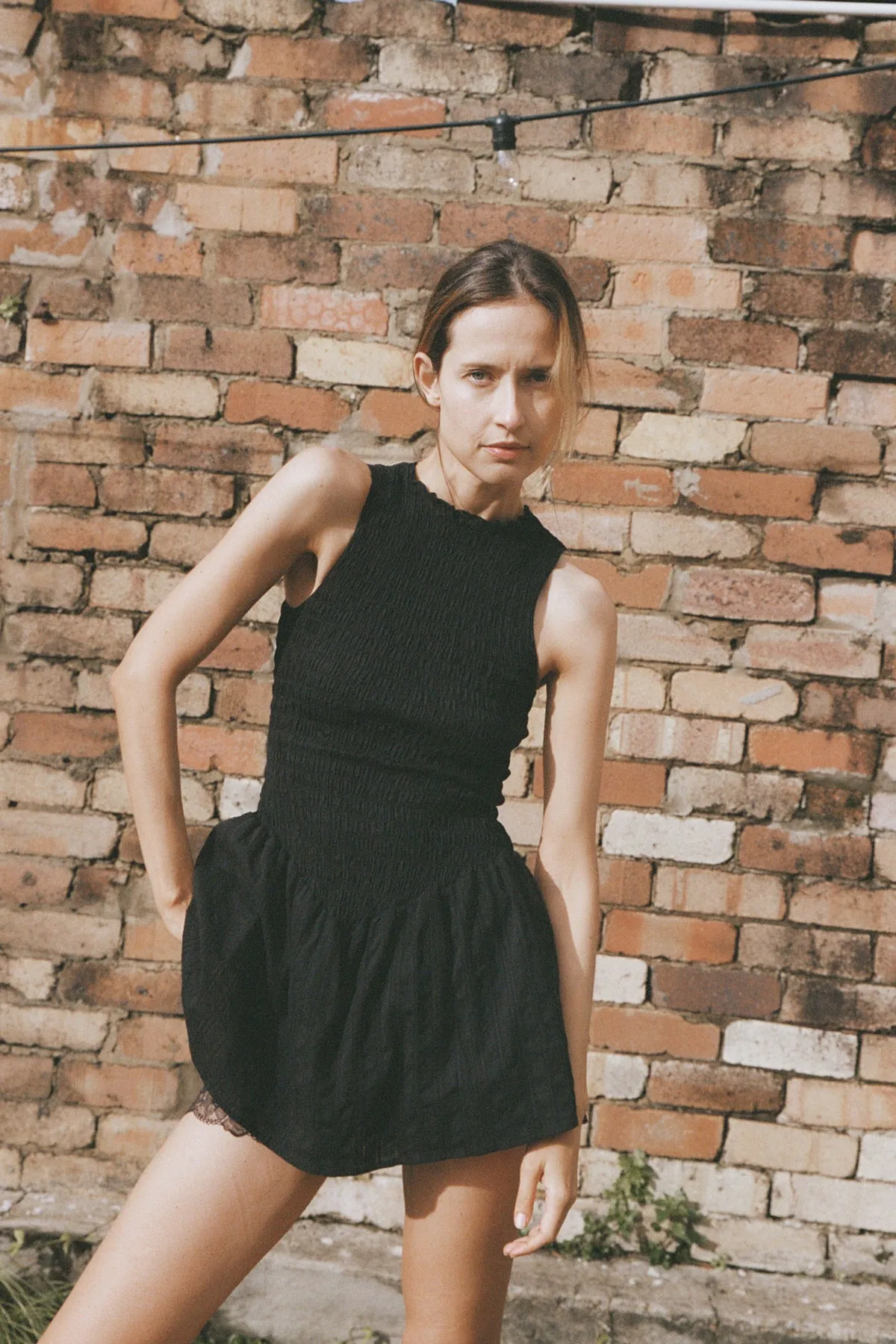 Olympia Ruched Dress sold by Apres Studio