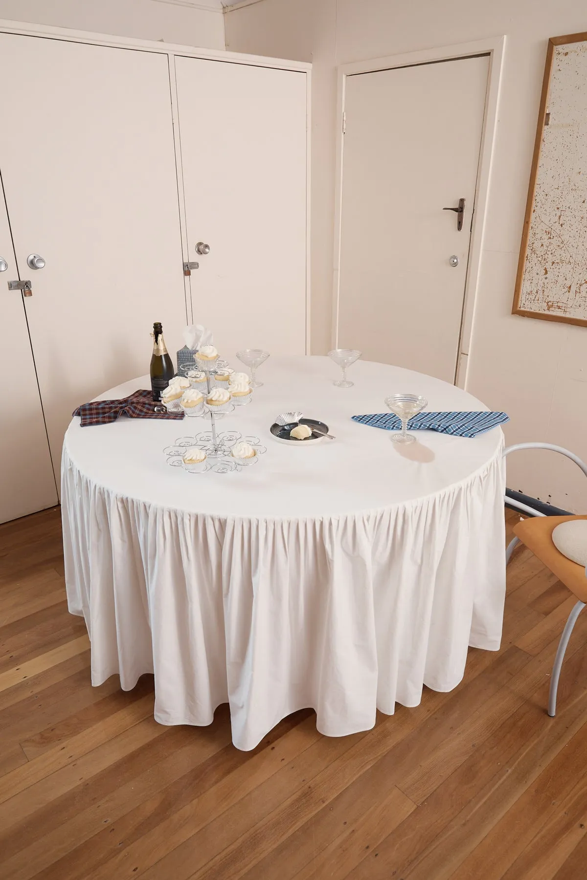 Blue Plaid Offcut Napkins sold by Apres Studio product image thumbnail 2