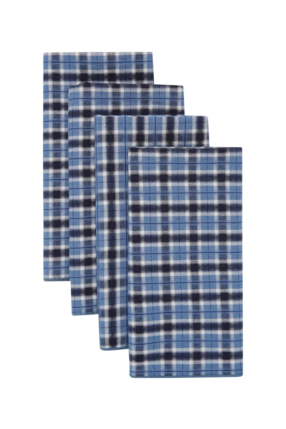 Blue Plaid Offcut Napkins sold by Apres Studio product image thumbnail 5