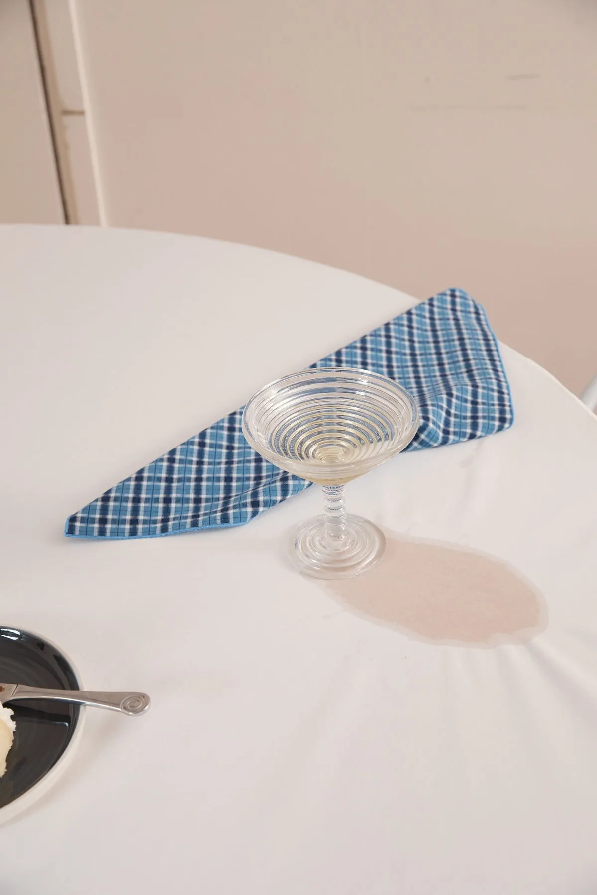 Blue Plaid Offcut Napkins sold by Apres Studio product image thumbnail 3