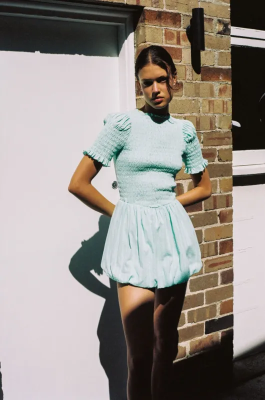 Mint Bubble Dress sold by Apres Studio